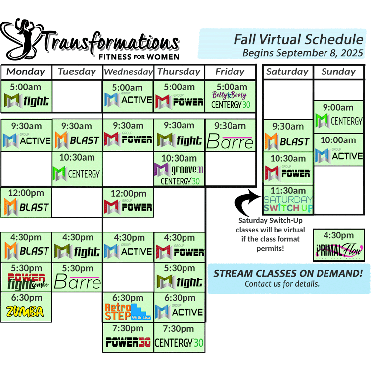 Virtual Class Schedule Summer 2025
