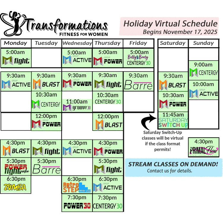 Virtual Class Schedule Summer 2025